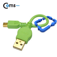 Coms 스트롱 미니 케이블 USB to 미니 5핀 (그린)/충전/데이터/충전/데이터