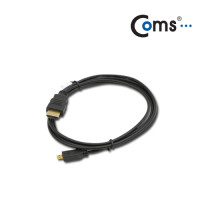 Coms HDMI/Micro HDMI 케이블 (블랙) 1.8M/V1.3 / 금도금