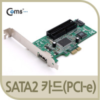 Coms eSATA 1포트 변환 카드 PCI Express 변환 컨버터 IDE 44P 2포트 + PCI-E 1x JMicron 칩셋 SATA3