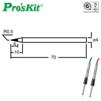 Prokit 납땜 인두 교체팁(SI-S120T-4B), , 30W/40W 용, 4mm두께