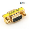 Coms 모니터 젠더 15Pin VGA 연장 D-SUB RGB 3열 GOLD Metal VGA F to VGA F