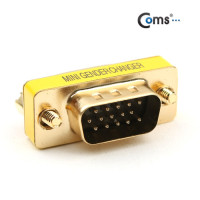 Coms 모니터 젠더 15Pin VGA 연장 D-SUB RGB 3열 GOLD Metal