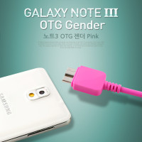 Coms 갤럭시노트3 OTG 젠더, Pink, USB Micro B 케이블, 마이크로
