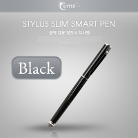Coms 터치펜 정전식(Fiber/볼펜형) Black