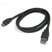 Coms USB Mini 5Pin 케이블 1M, Mini 5P(M)/USB 2.0A(M) 미니 5핀