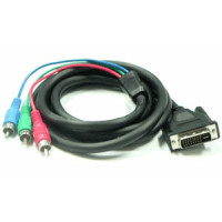 Coms DVI/콤포넌트 케이블 (DVI-I 24+5 + RCA*3)/1.8M/프로젝터,디스플레이 장치 사용