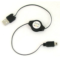 Coms USB Mini 5Pin 자동감김 케이블 60cm, Mini 5P(M)/USB 2.0A(M) 미니 5핀