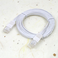 Coms 랜케이블(CAT6/Direct/플랫형) 2M 다이렉트 랜선 LAN RJ45