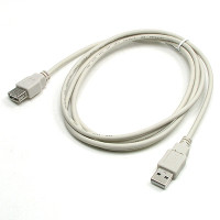 Coms USB 연장 케이블 1.8M, 실속형, USB M/F A타입 AM to AF(AA형/USB-A to USB-A)