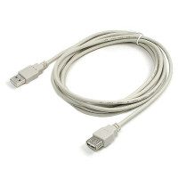 Coms USB 연장 케이블 3M, 실속형, USB M/F A타입 AM to AF(AA형/USB-A to USB-A)