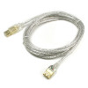 Coms USB 연장 케이블 3M, 고급형, USB M/F A타입 AM to AF(AA형/USB-A to USB-A) 투명 GOLD ★ 실버로 수입됨