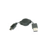 Coms USB Mini 5Pin 자동감김 케이블 70cm, Mini 5P(M)/USB 2.0A(M) 미니 5핀