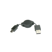 Coms USB Mini 5Pin 자동감김 케이블 70cm, Mini 5P(M)/USB 2.0A(M) 미니 5핀