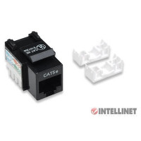 Intellinet 키스톤잭/Cat5e/black, LAN, RJ45