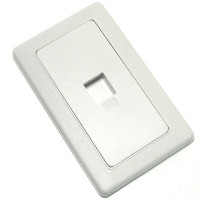 Coms 벽부착형 월 플레이트 Wall Plate 1Port - 키스톤잭 별도 구매, 프레임 벽면 매립 설치