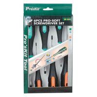 Prokit 드라이버세트/십자3pcs/ 일자3pcs, 간편 수리 공구(스크류 드라이버), 기계 분해 조립 등