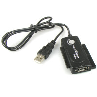 Coms USB2.0 To IDE & eSATA 케이블 - 3 in 1/ 원터치 백업 기능 (VE403)