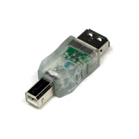 Coms USB LED 젠더(청색)-USB 2.0 Type A(F)/B(M)