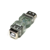 Coms USB LED 젠더(청색)-USB 2.0 Type A(F)/B(F)