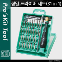 Prokit 정밀 드라이버 세트(31 in 1), 간편 수리 공구 키트, 기계 분해 조립 등 (가정용, 휴대용), 교환식(교체식)