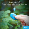 Coms 블루투스 3.0 스마트폰 무선 셔터, Blue 카메라 리모컨