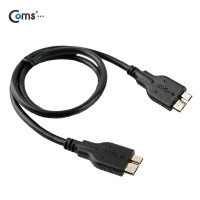 Coms USB 3.0 OTG 케이블, Black, Micro B, 젠더, 마이크로