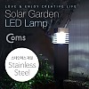 Coms 태양광 정원등/가든램프 (LED/White), Silver(스테인레스 재질) / LED 램프
