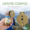 Coms 나침반 거리측정 Metal Compass 야간활동 등산 레저 캠핑 낚시