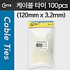 Coms 케이블 타이(마운트형/100pcs), CHS-120PT