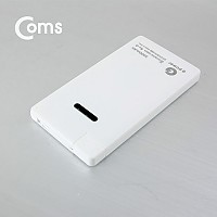 Coms G POWER 보조배터리 5000mAh, 비상충전, 마이크로 5핀 (Micro 5Pin, Type B)+iOS 8핀(8Pin) 젠더 포함