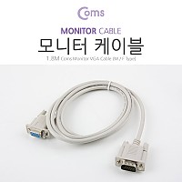 Coms 모니터 케이블(일반 연장) - 1.8M/VGA(RGB, D-SUB)