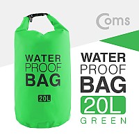 Coms 방수 포켓 20L, Green, 워터프루프 가방, 활동, 레저, 스포츠