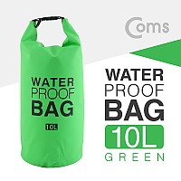 Coms 방수 포켓 10L, Green, 워터프루프 가방, 활동, 레저, 스포츠