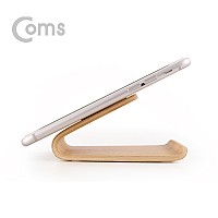 Coms 스마트폰 우드스탠드/목재/마이크로석션패드적용