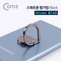 Coms 스마트폰 핑거 링/ 링 홀더, 거치대, Black