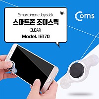 Coms 스마트폰 조이스틱, 컨트롤러, 소형, 미니, 액정 흡착, 반투명