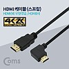 Coms HDMI 스프링 케이블 우향꺾임 4K@30Hz UHD