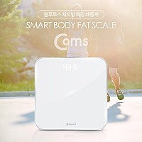 (특가) Coms 블루투스 체중계 / 체지방(BMI) 측정