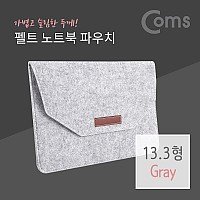 Coms 펠트 노트북 파우치 / 노트북 가방 / 슬림형 / 13.3형 / Gray