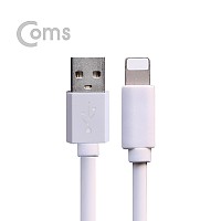 Coms G POWER iOS 8Pin 케이블 1.5M USB 2.0 A to 8핀 White 고속충전 데이터 통신 겸용 AWG26/30 스마트폰