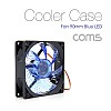 Coms 쿨러 케이스용 CASE, 90mm, Blue LED, Cooler, 쿨러 팬