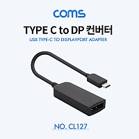 Coms USB 3.1 Type C to 디스플레이포트 변환 컨버터 4K@60Hz UHD C타입 M to DP F