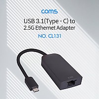 Coms USB 3.1(Type C) 컨버터(RJ45) 2.5G Ethernet Adapter
