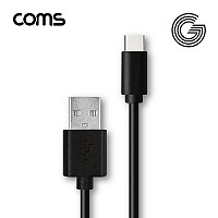 Coms G POWER USB 3.1 Type C 케이블 2M C타입 Black