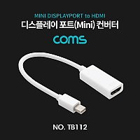 Coms 미니 디스플레이포트 to HDMI 변환젠더 컨버터 Mini DP M to HDMI F DisplayPort