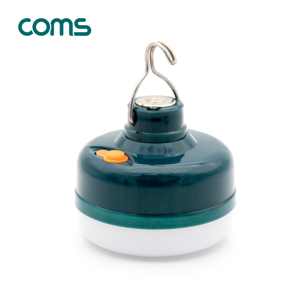Coms 충전식 LED 캠핑 랜턴 램프 (12W) / 야간 활동(등산, 레저, 캠핑, 낚시 등) 조명 / 고리(걸이)