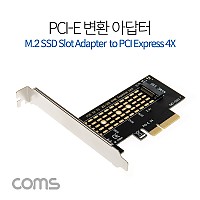 Coms PCI Express 변환 컨버터 M.2 NVME SSD KEY M to PCI-E 4x 변환 카드 PC 브라켓