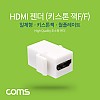 Coms HDMI 젠더 월플레이트 키스톤잭 HDMI F to F White