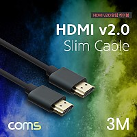 Coms HDMI 케이블 / 슬림형 / V2.0 / 4K2K / 3M