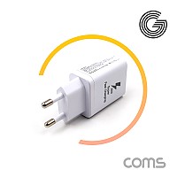Coms G POWER PD 25W 초고속 USB 3.1 (Type C) 충전기 1.5M /화이트 / USB 3.1 (Type C) to iOS 8핀(8Pin) 케이블 / C타입/ 스마트폰, 태블릿